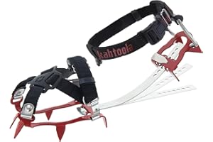 Kahtoola KTS Steel Hiking Crampons with Snow Release Skins for Winter Hiking & Backpacking