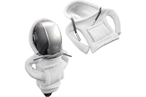 YEJAHY Cuffia con pomello del cambio, copertura del pomello del cambio, con cappuccio, decorazione della leva del cambio, per auto (bianco)