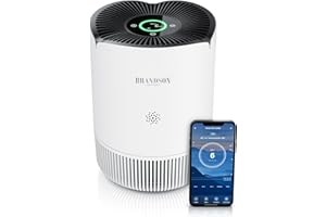 ‎BRANDSON Brandson - Luftreiniger Allergiker WLAN - CADR 158 m³/h 50 m² - Air Purifier - Preisträger 2025 - Smart Home mit App - 4 Filter HEPA Aktivkohle – Tierhaare Pollen Staub Schimmel Viren Raucherzimmer