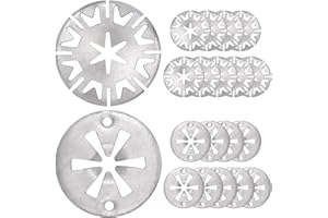 DIAONIAN 20 Stück Klemmscheiben,Hitzeschutzblech,Klemmscheiben Hitzeschutzblech,Hitzeschutzblech Auspuff,Star lock Befestigung Hitzeblech,Manganstahl,Silber (30mm)