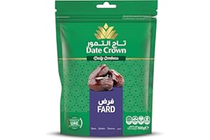 ROYAL BEE Dattes Crown Fard - Made in Emirats Arabes Unis - 500 G - 100% Naturel - sans conservateur ni additif - énergisant anti inflammatoire - Ramadan Aid