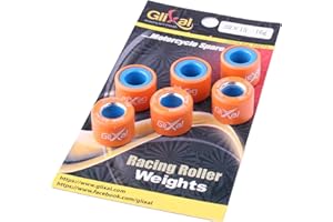 Glixal 20X15mm High Performance Racing Variator Roller Weights Set For Honda PCX 125 150 Polaris RZR 200 SYM SUZUKI KYMCO VESPA Scooter Quads ATV UTV (16 Gram)