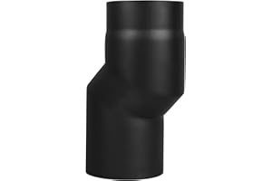 LANZZAS Tubo de estufa de 40 mm de diámetro, DN Ø 150 mm, color: negro metalizado. Otros tubos de nuestra gama se pueden encontrar aquí.