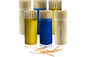 KASH & SID Toothpicks Wooden Toothpicks Toothpick Personal Hygiene Disposable Appetizer Skewers Dental Picks Teeth Stick Teeth Cleaning Efficient Clean Between Teeth Tooth Floss Narrow Gaps 600 Sticks (1 Count)