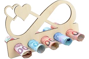TAKULA Madera Endless Loop Money Gift， Honest Money Gifts Ideas de regalos de boda Regalos de boda para la novia y el novio.