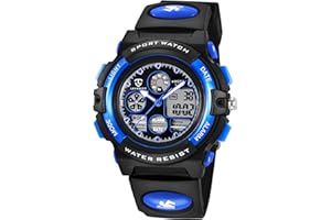 aswan watch Orologi, Orologi per bambini, Adolescenti Sport all'aria aperta Orologi digitali Orologi digitali multifunzione impermeabili con luci a LED e orologi da polso per bambini