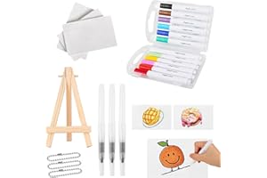 Générique Magic Puffy Painting Kit, 3D Drawing Canvas Sponge, Puffy Popcorn Draw Texture Painting, DIY Bubble Drawing Pens Art Supplies (Rectangle)