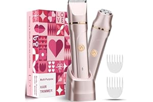 RAXMETRY Lady Shavers for Women,Electric Shavers for Women for Bikini Legs Pubic Hair,Bikini Shavers for Womens,USB Rechargeable Dock,Replaceable Ceramic Blade Heads,IPX7 Waterproof,Wet and Dry Use,Rose Red