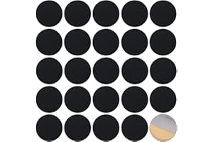 UFURMATE Plaque de couverture de trou de clé, 25 pièces, Écusson de réparation en fer, plaques de couverture de serrure de porte auto-adhésives, plaques décoratives pour couvrir les trous de clé