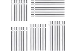 Qinsky Tubi vuoti in alluminio argentati, 30 Pcs Campane a Vento kit di tubi a vento in metallo decorazione per casa,giardino,esterni,5 diverse lunghezze