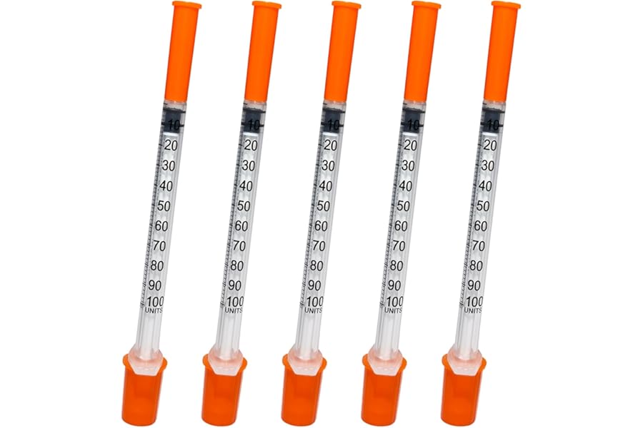10 Pack 1ml 30G 13mm Precision Plastic Multiple Uses Measuring Tools, Laboratory Accessories, Individually Sealed Packaging