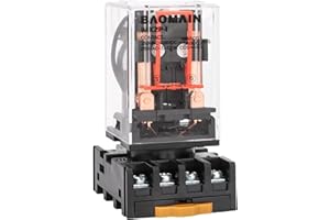 Baomain Relè di potenza, MK2P-I, bobina AC 220 V, DPDT, 8 poli con attacco a morsetto inseribile