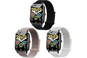 Gittos 22mm Nylon Cinturino per Nerunsa P66D,Donerton T50S Sport Cinturini Compatibile con Narcid P95,Gydom IDW19,AEAC,Amzhero,ZOSKVEE,Poounur,WeurGhy,BANLVS,RUIMEN,ENOMIR,Yoever