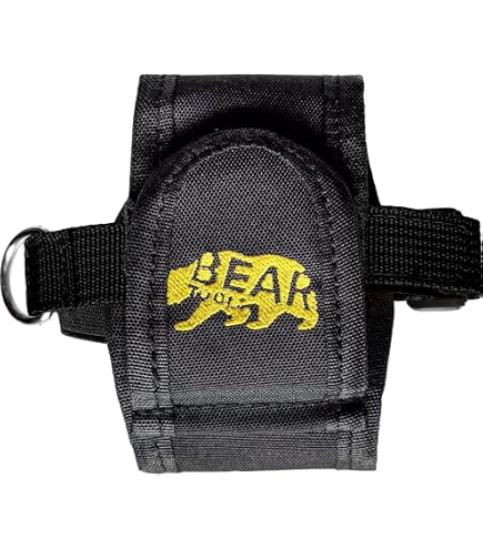 Kuny's HM-1218 Large Fabric Tape Holder - Heavy-Duty Clip Back, Rivet Reinforced For Tool Belts