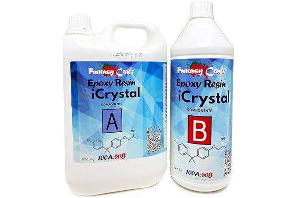 Resin Pro Icrystal Résine èpoxy – 3 Kg Resine Ultra Transparent - Pour la création de bijoux, River Table, créations artistiques, modélisme, Sans BPA - Assistance technique en Français