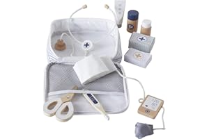 VERTBAUDET Set Docteur pour Poupon en Bois Blanc TU