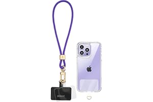 SENLLY Universel Cordon de Téléphone avec Patch Ultra Fin, Minimaliste Portable Smartphone Lanière de Poignet