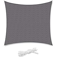 Sekey Sonnensegel Sonnenschutz Quadratisches HDPE Durchlässig Atmungsaktiv Tear Resistant Wetterschutz UV-Schutz, für…