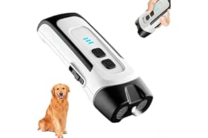 LAIVIYA Anti Bell Gerät Hunde Antibell Ultraschall Gerät Wiederaufladbar Handgerät Hundegebell Stoppen mit LED 2 Modi Antibell für Hunde Anti Bellen Gerät Drinnen Draußen Erziehungshilfen für Hunde