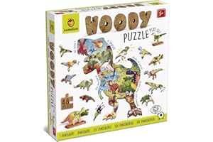 Ludattica- Puzzle Madera Dinosaurios 48 pzas. (XOT-LD22143)