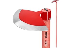 KOTARBAU® Garden Hoe Half Round 270 mm with Handle 130 cm Weed Hoe Garden Hoe Plant Hoe Garden Tool for Transplanting Weeding Garden Care Garden Tools Garden Hand Tools Plant Hook