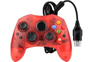 OSTENT Mando con Cable Tipo S 2 A para Microsoft Old Generation Xbox Console de Videojuegos Color Rojo