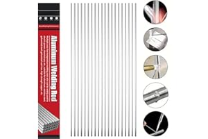 JINJIAR 20PCS Aluminium Welding Rods,Easy Welding Rods Aluminum,Low Temperature Welding Rods,Universal Welding Wire,Aluminium Brazing Rods,Low Melting Point Metal,Aluminium Rods Wire,Welding Accessories