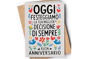 GREETING CARDS FOR EVERYONE Biglietto Anniversario Fidanzamento - Regalo per lui o per lei - Biglietti San Valentino Divertente per Fidanzato o Fidanzata - Biglietto Anniversario Matrimonio - Oggi Festiggiamo - EU 36