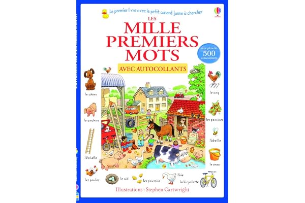 Les mille premiers mots avec autocollants