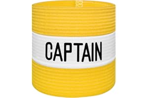 VerteLife Kapitänsband Spielführerbinde für Fußball und Rugby, Gummielastische Armbinde Kapitän Armbinde, Captains Armband für Erwachsene - Schwarz