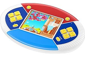 ZHISHAN Console di Gioco Portatile Retrò per Bambini Precaricata con 218 Videogiochi Classici Sistema Arcade Ricaricabile Con Display 3.0 Pollici e 3,5 mm per Cuffie Controller di Gioco