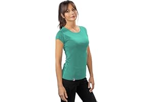 ALPIN LOACKER Camiseta de Mujer de Lana Merino de Manga Corta y Polo - Transpirable y de Secado Rápido para Deporte y Senderismo - Camiseta Térmica Funcional