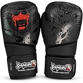 Yakuza Boks Eldiveni Muay Thai Kickboks Sparring Erkek Kadın Boks Torbası Punching Eldiveni, Kickboks Eldiveni MMA D&ouml;v&uuml;ş Spor