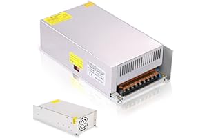 NUOFUWEI DC 24V 50A 1200W Fuente de alimentación 220V CA a CC 24V Fuente alimentación transformador 24V 1200W para LDE lámpara cabrestante LCD Monitor CCTV cámara de seguridad Car Stereo y más 24v dispositivo