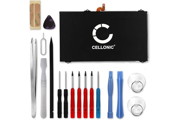 CELLONIC 1x Batterie pour Tablette Compatible avec SJCAM M60, M50, C200, Compatible avec Samsung EB-BT810ABA - (5800mAh, 3.8V) + kit d'outils 17pcs