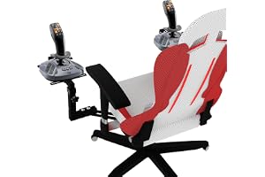 EG STARTS Games Flight Joystick Chair Mount For SimTask Farmstick Flight Simulation Game Joystick Throttle Hotas Systems Compatible with Logitech G X56, X52 Thrustmaster T.16000M, T.Flight Hotas X