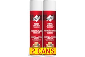 Scotchgard Protección de Tejidos contra el Agua, 2 Botes x 400ml - Spray Repelente al Agua para Ropa y Artículos de Tapicería del Hogar, Larga Duración