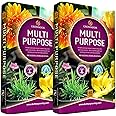 Growmoor 2 x 60L Bags Multi-Purpose Potting Compost - For Plant Beds, Hanging Baskets, Gardens. Plant Flower Fertiliser & Food