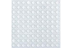 Shintop 100pcs Soft Close Dampers, Cupboard Door Stoppers Sticky Rubber Feet Bumper Pads Noise Reducer for Wall and Wooden Floor