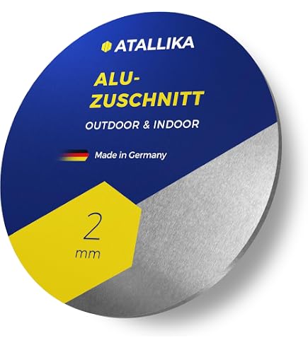 Produktbild von Aluminium Rundblech 150 Mm – Wählbare Dicke 1–6 Mm, 5052, 1 Stück, Zuschnitt