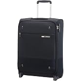 Samsonite Base Boost Cabin Suitcase, 55 cm | Black, soft case, 55H x 40W x 20D cm, 41L, 2kg, with TSA lock and quick access f