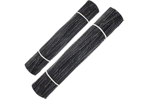 Waycreat 200 Pieces Pipe Cleaners Black Chenille Stem for DIY Art Craft Decorations (6mm x 12 Inch)