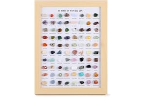 JOVIVI Healing Crystals Gemstones Bulk,80pc Natural Polished Tumbled Stones Reiki Mini Gems Crystals Specimens Spiritual Gifts for Beginners Collectors Yoga Balancing, Meditation