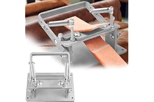 MOCOLI Máquina Peladora Cuero, Máquina Peladora Cuero Manual Acero Inoxidable Herramienta Para Pelar Cuero Divisor Cuero Manual Preciso Para Bricolaje El Espesor Es Ajustable Máquina Para Pelar Cuero