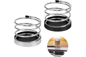 Fulushou 2 PCS Car Drink Holders Car Cup Phone Mobile Holder Stainless Steel Durable Car Bottle Holder Storage For Car Truck Boat Van