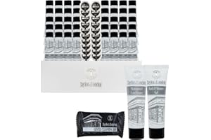 AQUA THOUGHTS Taylor of London Articles de toilette pour hôtel | Gel douche 20 x 30 ml, tube de shampooing et après-shampoing de 30 ml, 20 x 15 g de savon Flowpack | Idéal pour les hôtels, Airbnb, vacances et