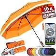 Royal Walk Windproof Folding Travel Umbrella Compact and Strong Luxurious Real Wood Handle Automatic Open Close Vented Double Canopy for Men and Women