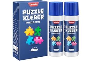 Lemeitu Puzzle Glue，Kleber Transparent, Puzzlekleber 2er-Pack, Puzzle Kleber um Puzzles zu fixieren und Aufzuhängen, 240ml Zubehör Conserver