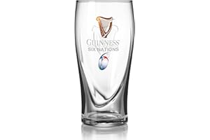 Guinness Bicchiere da birra ufficiale Six Nations Classic Memorabilia (540 ml)