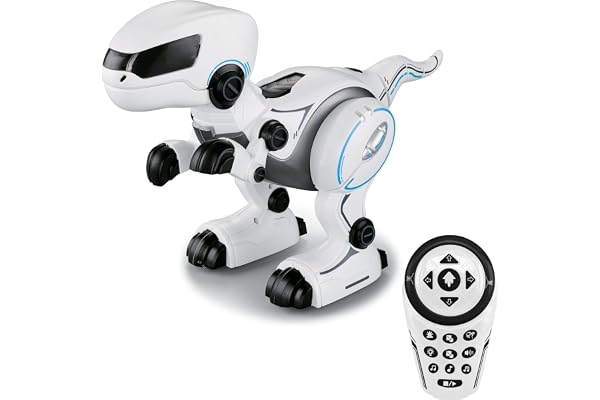 YCOO by Silverlit Dino Bot, Dinosaure télécommandé programmable, multidirectionnel, Jouet pour Enfants de 5, 6, 7, 8, 9, 10 Ans